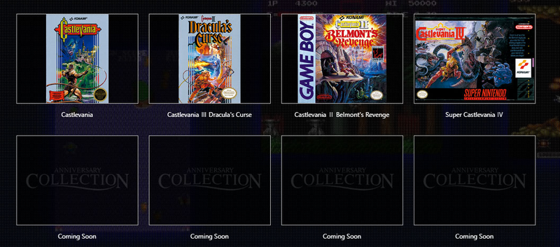 Illustration for article titled Konami's New Anniversary Collections Bundle Castlevania, Contra And More